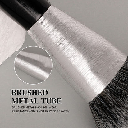 Beili Christmas Gift Makeup Brush Set Of 10, Kabuki Brushes With Synthetic Hair For Foundation, Concealer, And Eyeshadow.